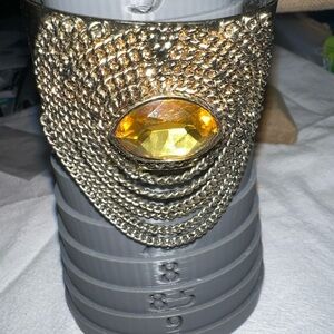 BCBGeneration Gold Bracelet with Yellow Stone